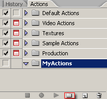 New Document Action Preset