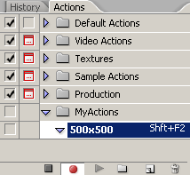 New Document Action Preset