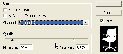Channels in ImageReady