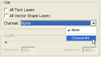Channels in ImageReady