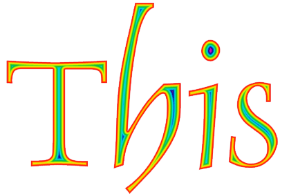 Star Burst Gradient Text