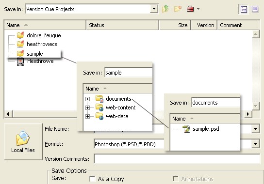 Version Cue Project (File Versioning/Management)