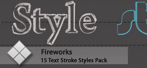 15 Fireworks CS4 Text Styles Pack 1