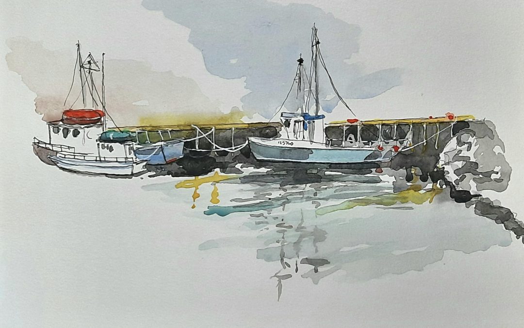 watercolor-harbourboats-stjohns-nl