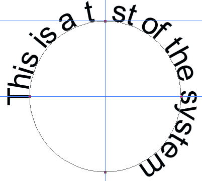 Simulate Circular (Editable) Text on a Path: Simplified