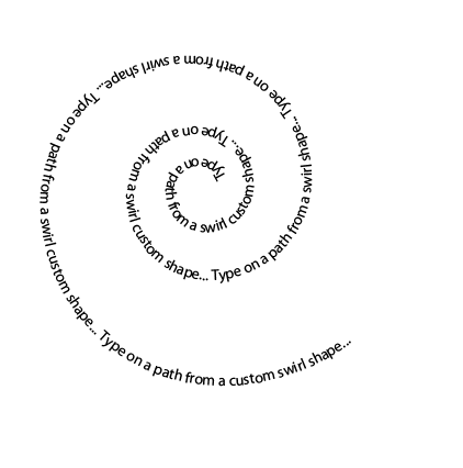 Text On A Spiral Path in Photoshop CS