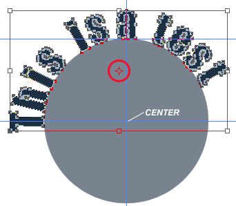 Simulate Circular Text on a Path: Using Vector Mask